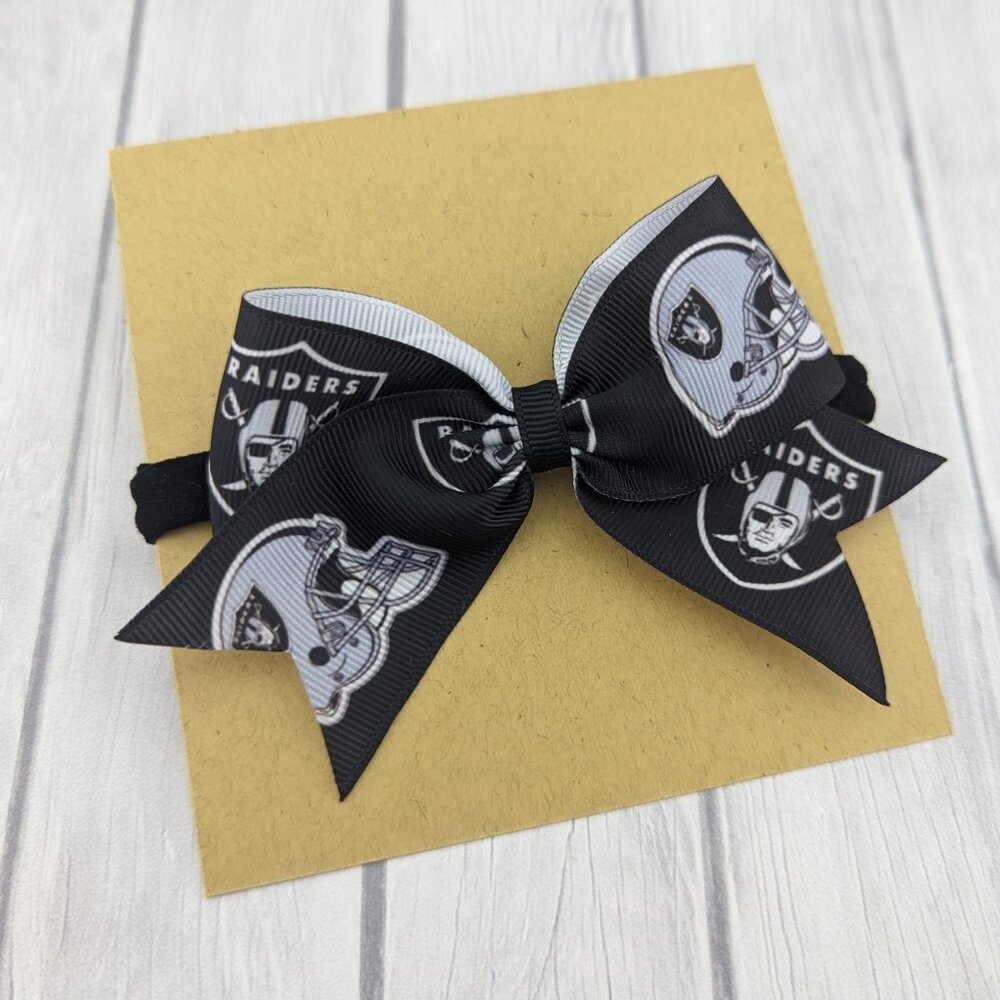 Raididers Baby Girl Headband, Football Baby Bows and Headband Baby Shower Gift